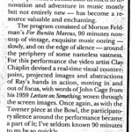 A 1998 review of our performance in the LA Weekly.