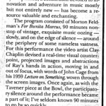 A 1998 review of our performance in the LA Weekly.